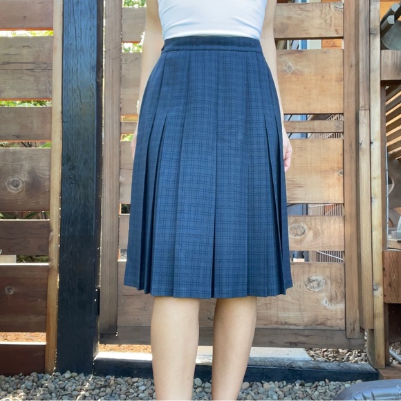 Vintage Skirts Vintage Fletcher Jones Pure Wool Tartan Pleated